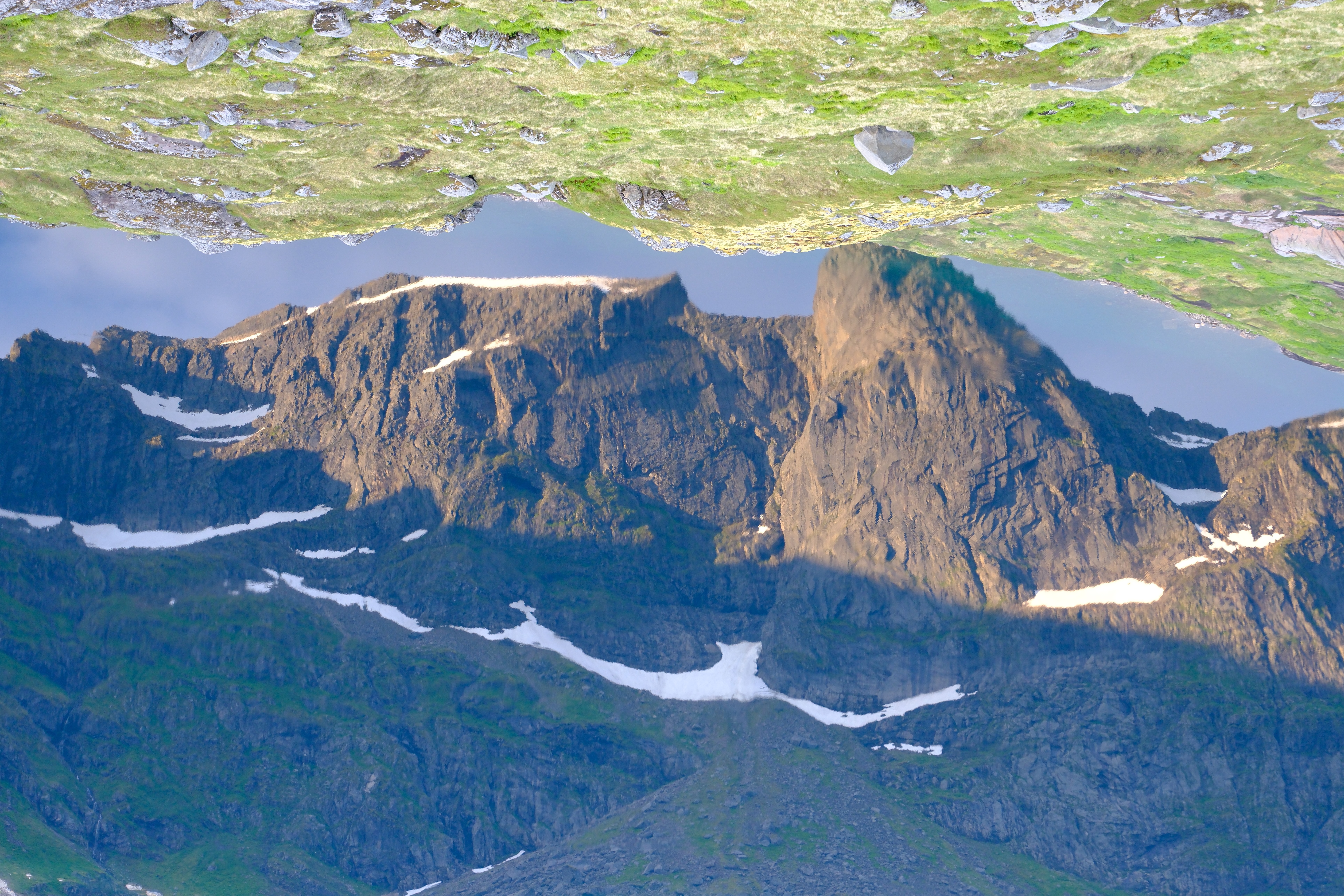 A view from the foothills of Hermannsdalstinden, Lofoten, Norway